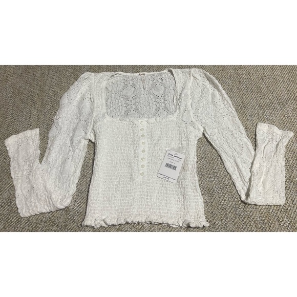 Free People Confection Top - Evening Cream - NWT - S - Picture 10 of 16